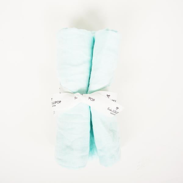 Loulou Lollipop 竹纖維包巾 47''x47'' -藍色