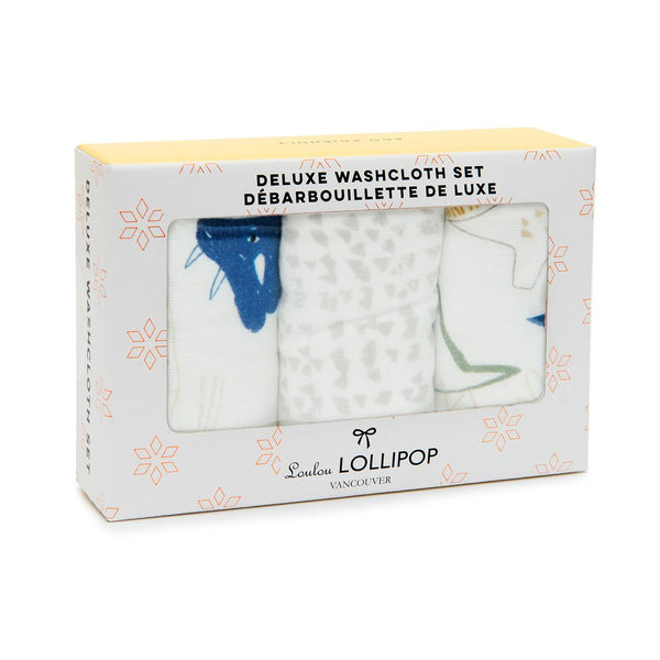 Loulou LOLLIPOP 沖涼手巾3件裝 - 恐龍世界